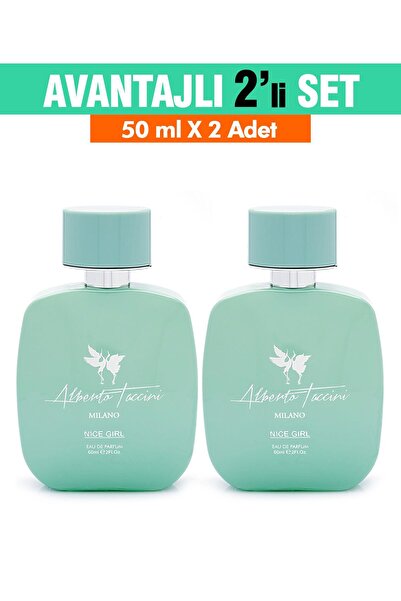 Alberto Taccini 2'Li Set Nice Girl Kadın Parfüm 50 ml