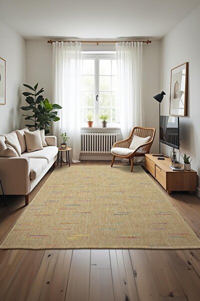 Aden Sisal Vibe Hasır Dokuma Halı | Makinede Yıkanabilir | Kaymaz Tabanlı | K...