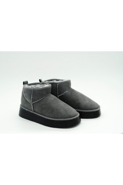 Luvesta Shoes Mini Bot Yüksek Tabanlı Gri
