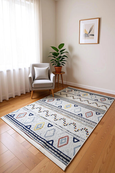 BLGHOME Dokuma Tabanlı Dijital Baskı Halı BLG3819