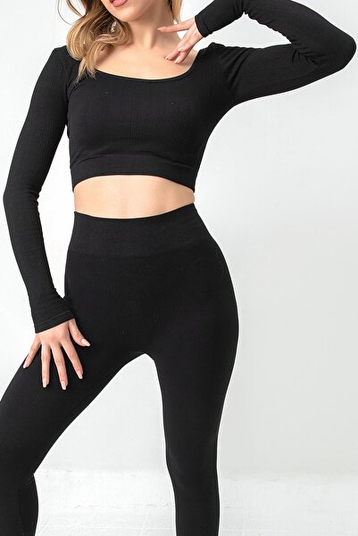 Doremi Στράπλες χωρίς ραφές μακρυμάνικο μπουστάκι με ραβδώσεις