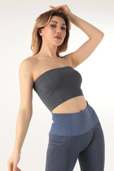 Doremi Seamless Strapless Ribbed Sports Bustier