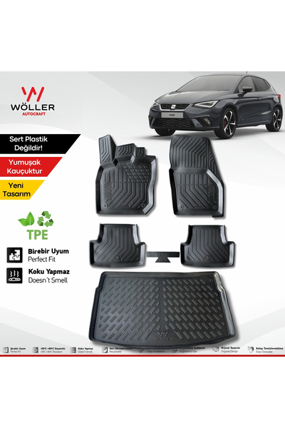 wöller Seat Ibiza Paspas Bagaj Havuzu Set 2017 2026 Arası Uyumlu 3d Ultraflex...