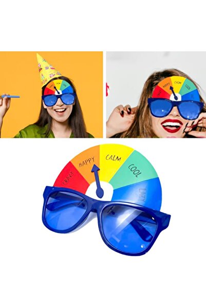 partidolu Benim Ruh Halim Çarkıfelek Camlı Parti Gözlüğü 1 Adet hawai retro