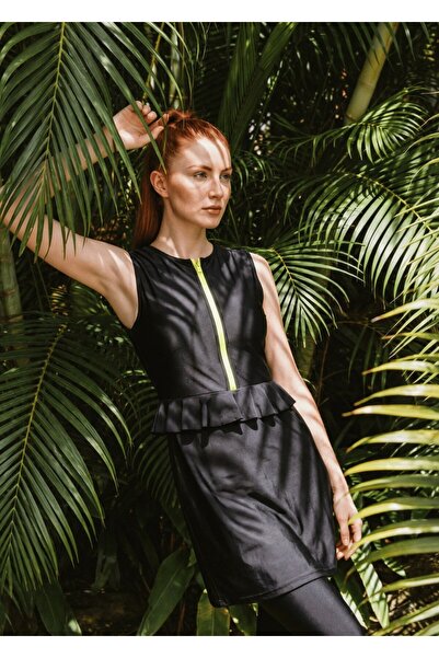 Mayovera Зелений купальник з блискавкою і лосинами