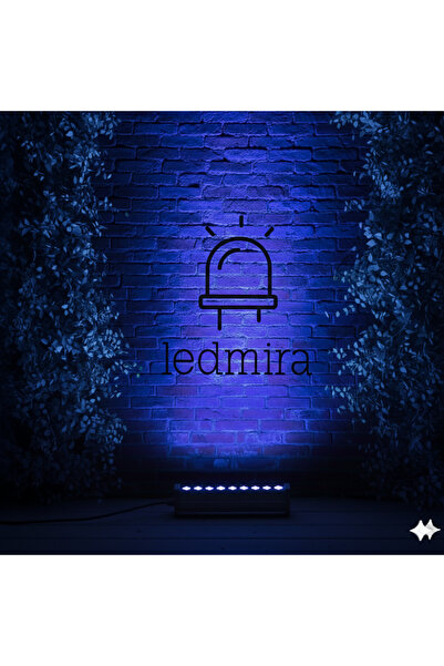 Ledmira 9w - 30cm Mavi Renk Işık Wallwasher Duvar, Minare, Bina Ve Ağaç Boyama