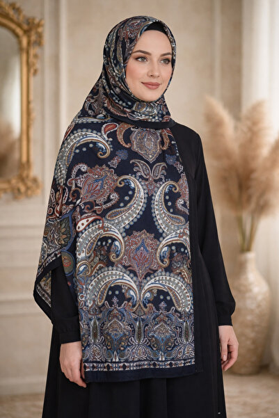 MİSS İPEK Heart Patterned Colorful Anti-Slip Soft Shawl Hijab Bundle Dowry 18...