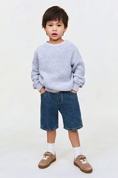 H&M Diz Boyu Kot Şort