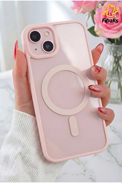 Fibaks Apple Iphone 13 - 14 - 15 Kılıf Magsafe Wireless Şarj Özellikli Tam Ko...