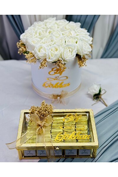 Cyz Home Kız İsteme Çikolatası 60 Adet Söz Nişan Çikolatası kız isteme çiçeği...