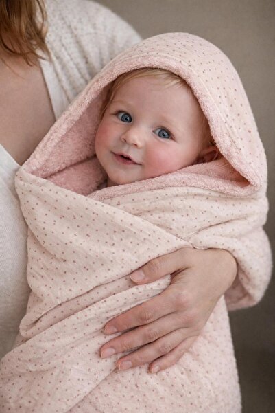 GÜRPAMUK HOME & BABY منشفة استحمام مزدوجة الجوانب من الموسلين للأطفال حديثي ا...