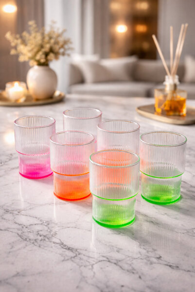 YzHome Set of 6 Crystal Glass Colored Soft Drink Water Glass Pinterest Origam...