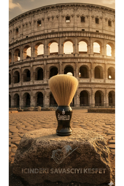 Siyah Tıraş Fırçası %100 Doğal Kıl Dayanıklı Siyah Sakal Fırçası Tıraş Fırçası Shaving Brush Black