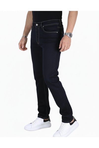 MYRAB DENİM Kobalt Lacivert Regular Fit Erkek Kot Pantolon