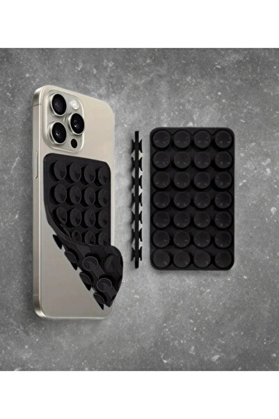 CEP-HANE Silikon Vakumlu Telefon Tutacağı 24 Vantuzlu 1 Paket Çift Taraflı Ya...