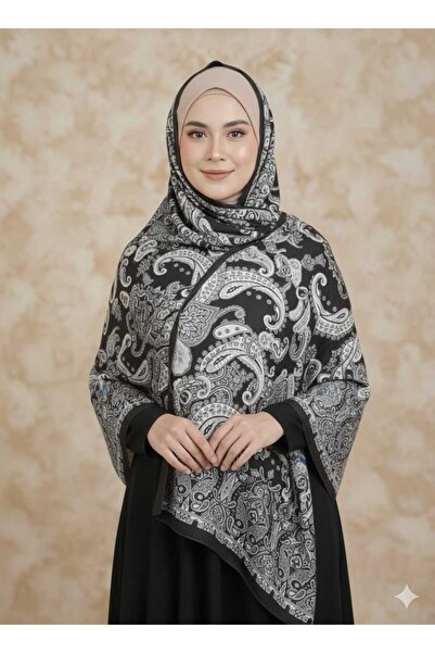 MİSS İPEK Heart Patterned Colorful Anti-Slip Soft Shawl Hijab Bundle Dowry 18...