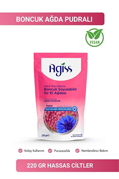 AGISS Hassas Ciltler Için Boncuk Soyulabilir Inci El Ağdası Pudralı 220 gr