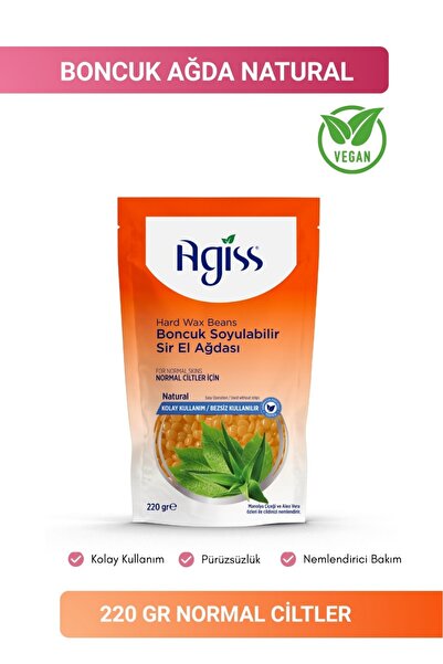 AGISS Normal Ciltler Için Inci Sir El Ağdası Boncuk Natural 220 gr