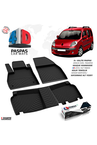 S Dizayn S-Dizayn Renault Kangoo 4D Havuzlu Paspas 2008 ve Üzeri A+Kalite 4DS...