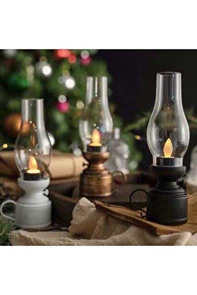 Party and Story فانوس رمضان على شكل لمبة جاز، 12 قطعة، مقاس 18 سم*5 سم