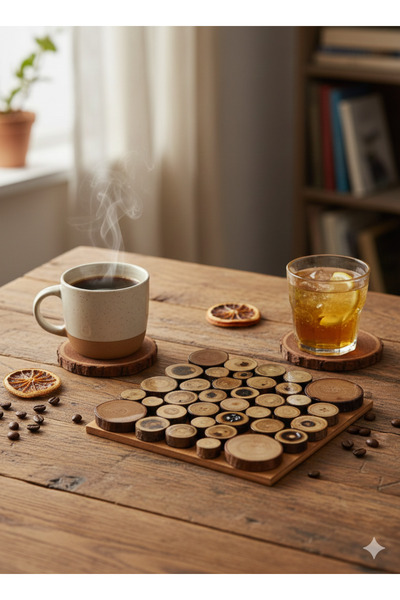 Altın express Nihale rustic din lemn natural, realizat manual |   Suport pent...