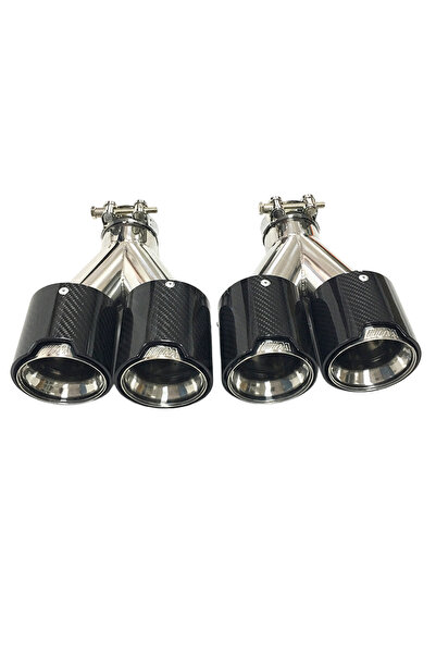 Akrapovic AKRAPOVİÇ Akrapoviç egzoz ucu parlak karbon bmw m logolu 90mm 4 lü ...