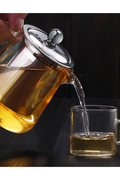 CETECHNOLOGY Cană de ceai infuzie, sticlă borosilicată de 450 ml, cana ceai i...