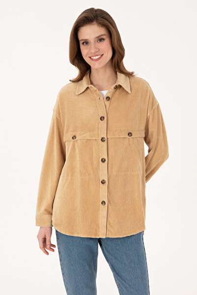 U.S. Polo Assn. Kadın Kum Örme Gömlek 50272140-VR085
