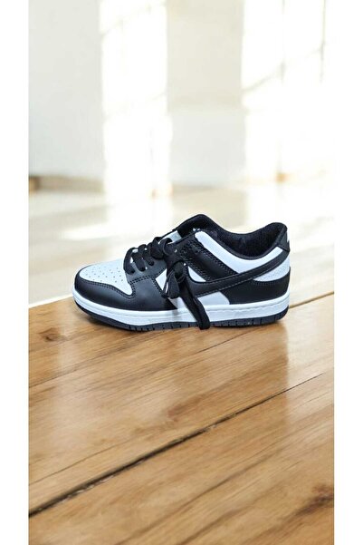 İBAZ حذاء رياضي سنيكرز أسود وأبيض من دانك