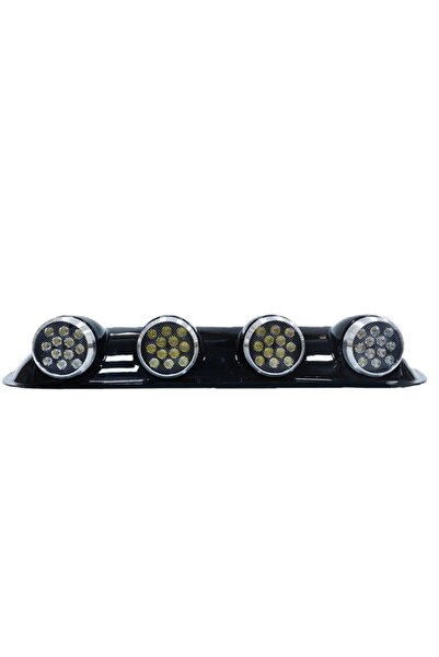 Space Offroad Sis Lambası 12x4 Led Yuvarlak Siyah /LASS243