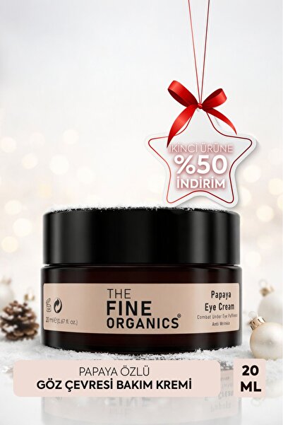THE FINE ORGANICS Papaya Özlü Kırışıklık Ve Torbalanma Karşıtı Göz Çevresi Ba...