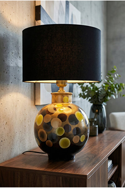 PINALE ART El Yapımı Lüks Seramik Abajur