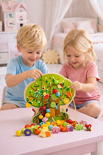 OEM Joc educativ din lemn 2-în-1 – Sortator morcovi și pescuit magnetic, 17 p...