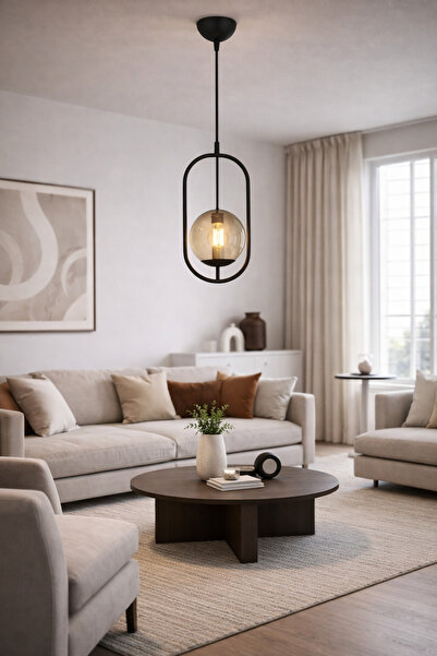 Apliqa Lustra HubRom, LORIN 3537-01-01-BL 17x100 cm 1xE27-60W Negru