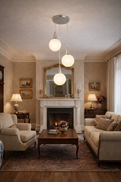 Apliqa Lustra HubRom, DAMLA 3062-03Y-CH 35x70 cm 3xE27-60W Crom