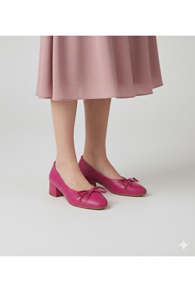 İLOLİCA حذاء باليرينا نسائي بكعب منخفض وفيونكة