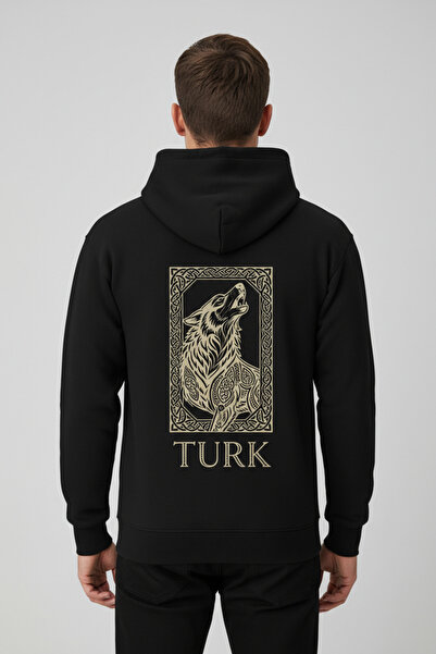 Gadali Unisex Oversize Bozkurt Türk Sweatshirt Uzun Kollu Hoodie