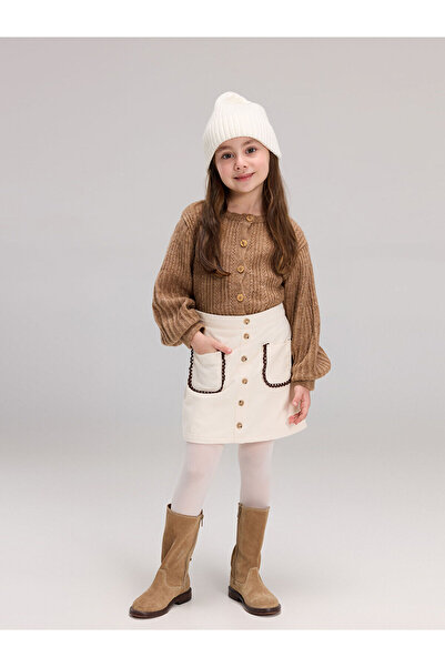 LC Waikiki LCW Kids basic fetiță fustă pantalon scurtă și chiloți 2-buc