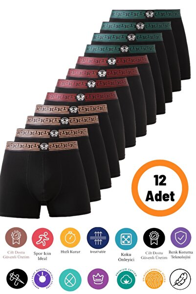 DU&ME Boxer pentru bărbați din bumbac, confortabil, respirabil, lenjerie de c...