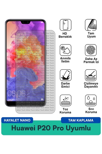 Milat Tech واقي شاشة هواوي بي 20 برو جوست نانو مقاوم للخدوش والصدمات