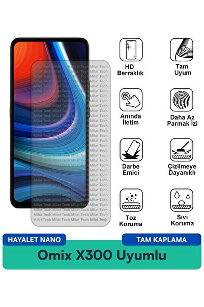 Milat Tech Omix X300 Ghost Nano طبقة حماية للشاشة مضادة للخدش ومضادة للصدمات