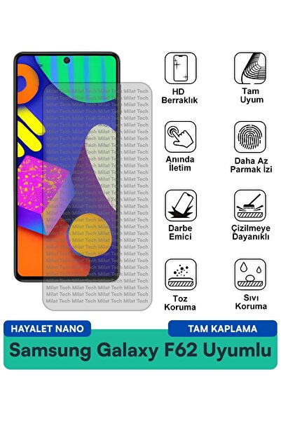 Milat Tech طبقة حماية للشاشة من سامسونج جالاكسي F62 هايلايت نانو ناعمة ومتينة