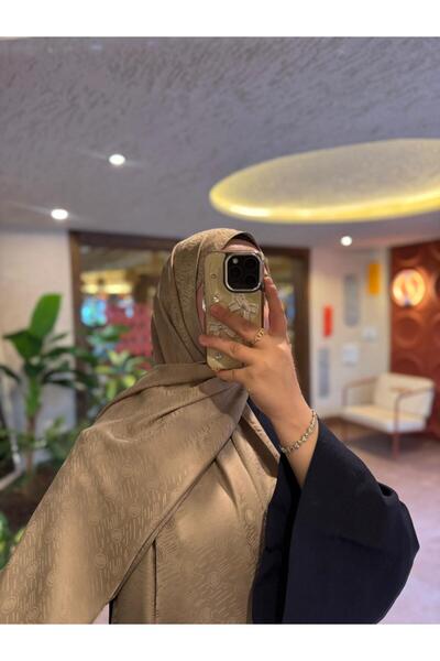 Karfa Scarfs Şal & Eşarp Modern Desenli Bej Jakar Şal – Tok Duruşlu, Kaymayan...