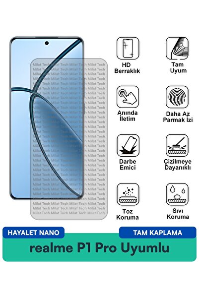 Milat Tech فيلم حماية الشاشة Realme P1 Pro Ghost Nano مقاوم للخدوش والصدمات
