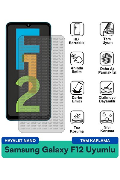 Milat Tech فيلم حماية الشاشة سامسونج جالاكسي F12 هايلايت نانو مقاوم للخدوش وا...