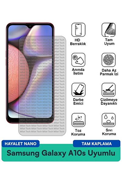 Milat Tech فيلم حماية الشاشة سامسونج جالاكسي A10s هايلايت نانو مقاوم للخدوش و...
