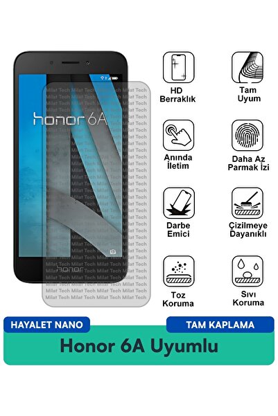 Milat Tech فيلم حماية الشاشة Honor 6A Ghost Nano مقاوم للخدوش والصدمات
