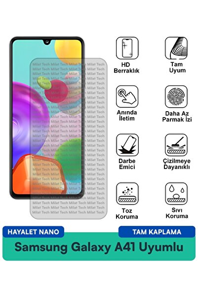 Milat Tech طبقة حماية للشاشة من سامسونج جالاكسي A41 هايلايت نانو، سطح مرن ممت...