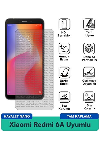 Milat Tech حماية الخصوصية لفيلم حماية الشاشة Xiaomi Redmi 6A Hayalet Nano
