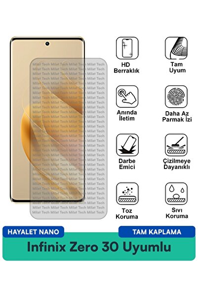 Milat Tech فيلم حماية الشاشة إنفينيكس زيرو 30 هايتل نانو مقاوم للخدوش والصدمات